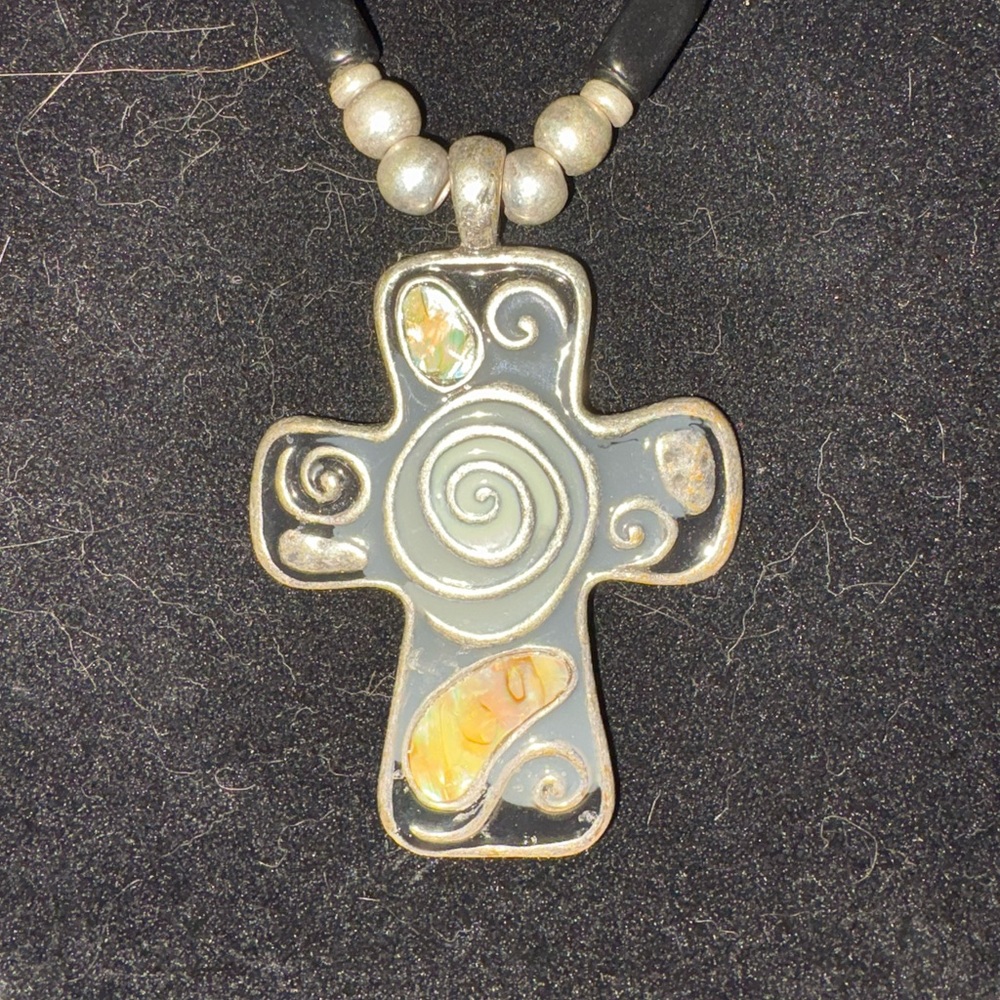 Cross Necklace and Earrings Set